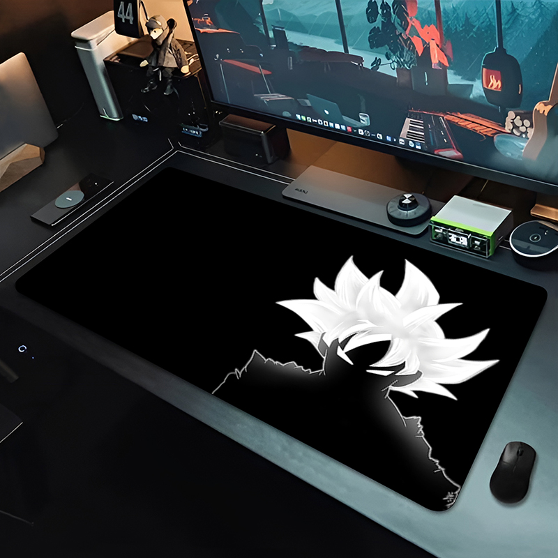 Gaming Accessories Desktop - DBZ Black Anime Mouse Pad Dragon