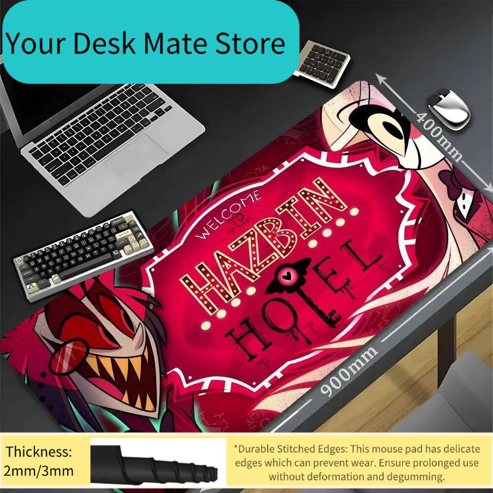 Gaming Mouse Pad Xl - HazbinS H-Hotels AlastorS Mouse Pad Kawaii