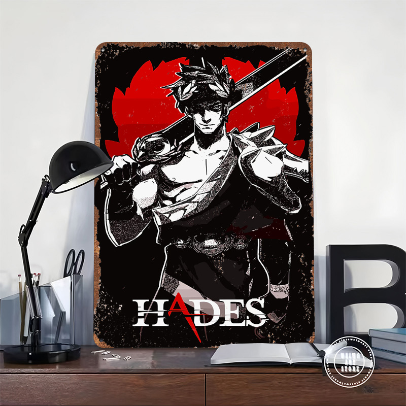 Hades Game Metal Poster Custom - Gaming Accessories Europe ulasan dan harga