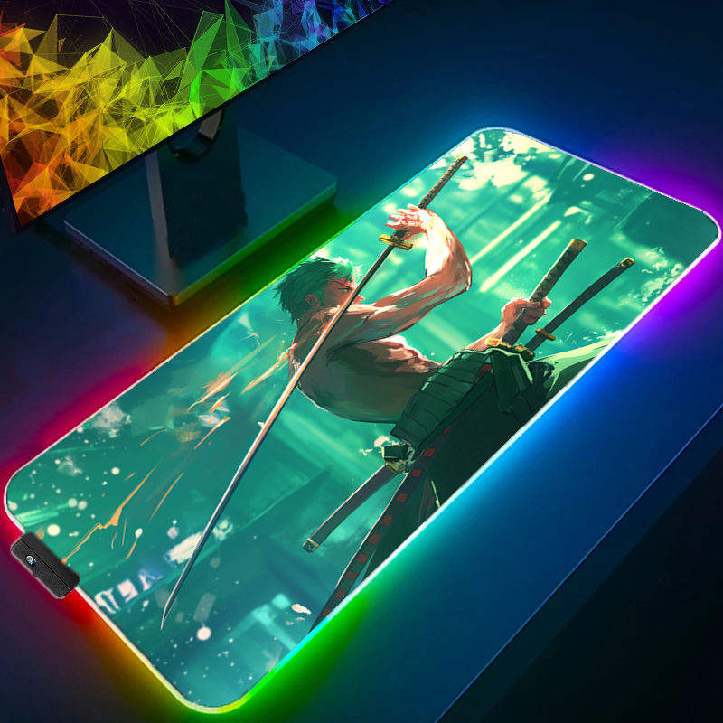 ONE PIECE Zoro Mouse Pad RGB G - Gaming Accessories Desktop ulasan dan harga