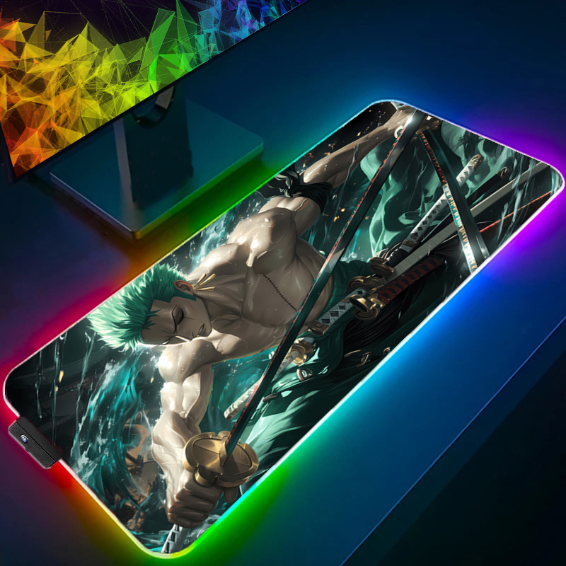ONE PIECE Zoro Mouse Pad RGB G - Gaming Accessories Desktop ulasan dan harga