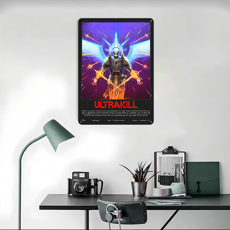 Ultrakill Game Metal Poster Cu - Gaming Accessories Europe ulasan dan harga