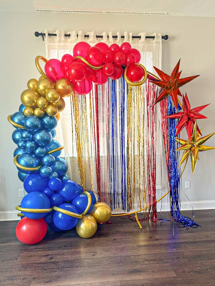 126pcs Kozee Red Blue Gold Bal - Gaming Accessories Room ulasan dan harga