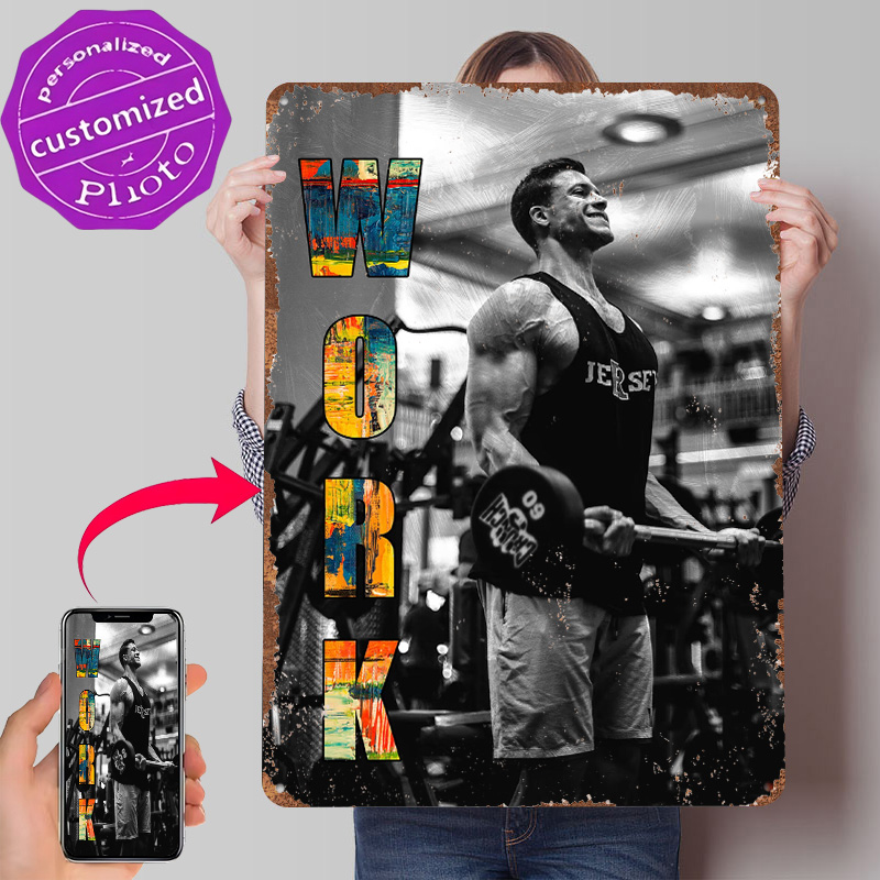 GYM Tin Poster Customized Wall - Gaming Accessories Europe ulasan dan harga
