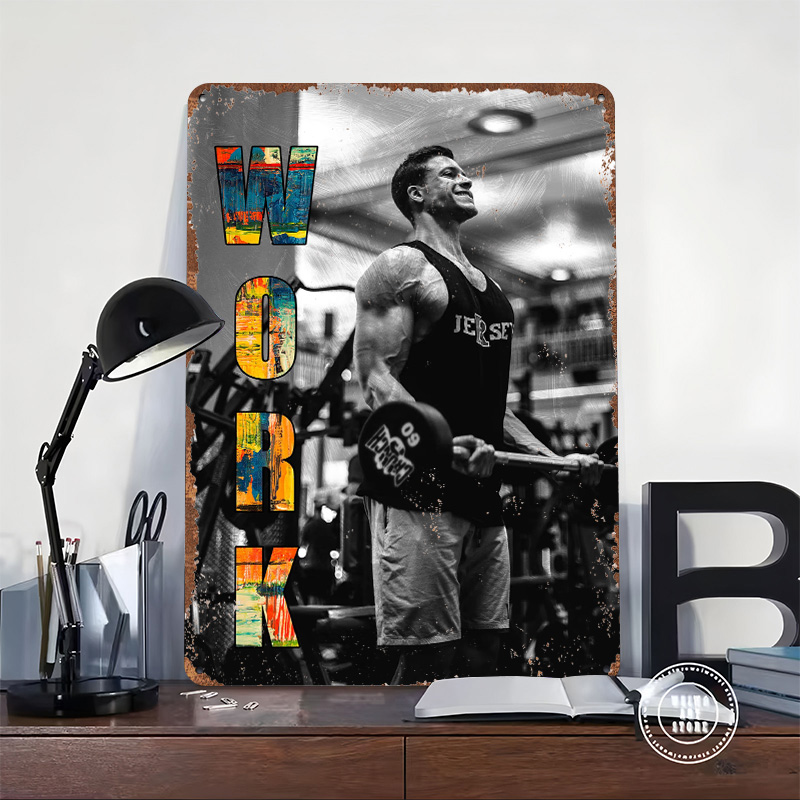 GYM Tin Poster Customized Wall - Gaming Accessories Europe ulasan dan harga