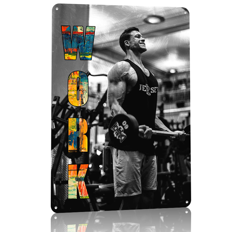 GYM Tin Poster Customized Wall - Gaming Accessories Europe ulasan dan harga