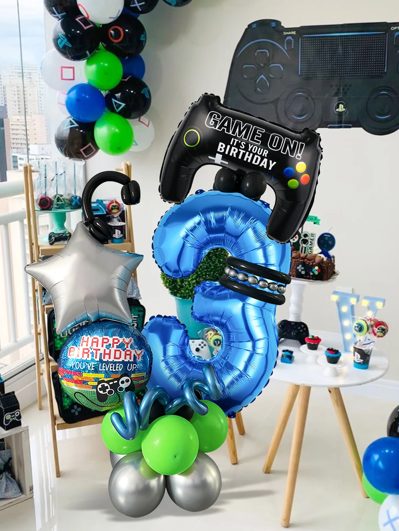 32PCS Game Theme Birthday Numb - Gaming Accessories Room ulasan dan harga